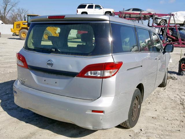 JN8AE2KPXG9156651 - 2016 NISSAN QUEST S SILVER photo 4