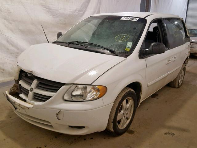 1D4GP45R16B540515 - 2006 DODGE CARAVAN SX WHITE photo 2