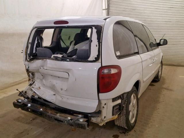 1D4GP45R16B540515 - 2006 DODGE CARAVAN SX WHITE photo 4