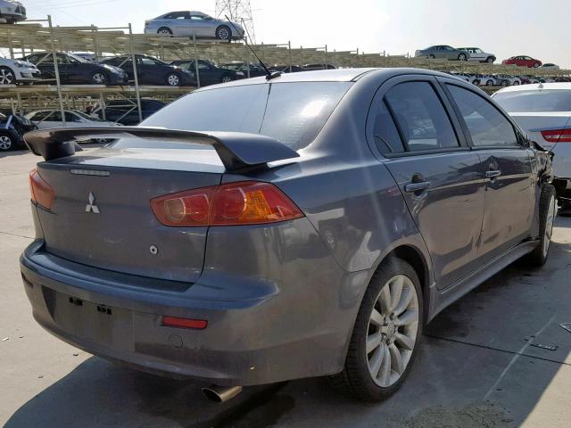 JA3AU86U48U034608 - 2008 MITSUBISHI LANCER GTS BLACK photo 4