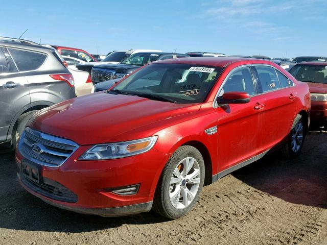 1FAHP2EW1BG104553 - 2011 FORD TAURUS SEL RED photo 2