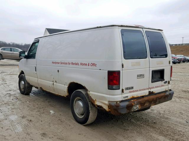 1FTNE24W85HA69058 - 2005 FORD ECONOLINE WHITE photo 3