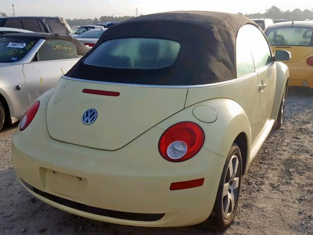 3VWRF31Y46M330951 - 2006 VOLKSWAGEN NEW BEETLE ყვითელი ფოტო 4