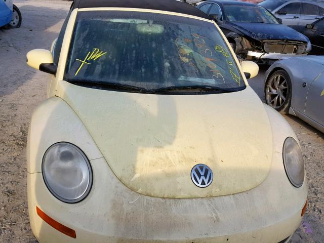 3VWRF31Y46M330951 - 2006 VOLKSWAGEN NEW BEETLE ყვითელი ფოტო 9