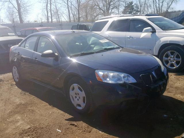 1G2ZF57B184188109 - 2008 PONTIAC G6 VALUE L BLUE photo 1