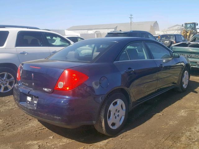 1G2ZF57B184188109 - 2008 PONTIAC G6 VALUE L BLUE photo 4