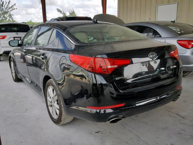 5XXGN4A76CG086968 - 2012 KIA OPTIMA EX BLACK photo 3