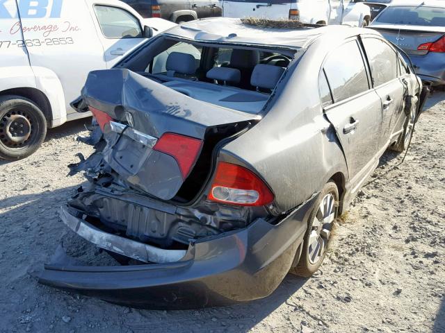 2HGFA16959H318550 - 2009 HONDA CIVIC EXL GRAY photo 4