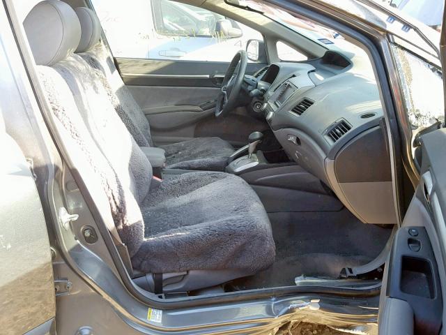 2HGFA16959H318550 - 2009 HONDA CIVIC EXL GRAY photo 5