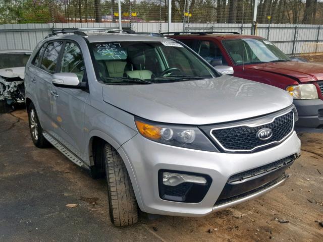 5XYKW4A21DG352857 - 2013 KIA SORENTO SX SILVER photo 1