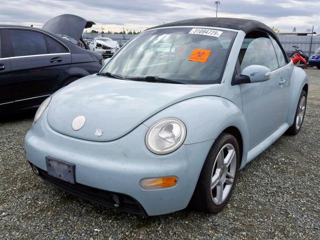 3VWCD31YX5M314053 - 2005 VOLKSWAGEN NEW BEETLE Creme Foto 2