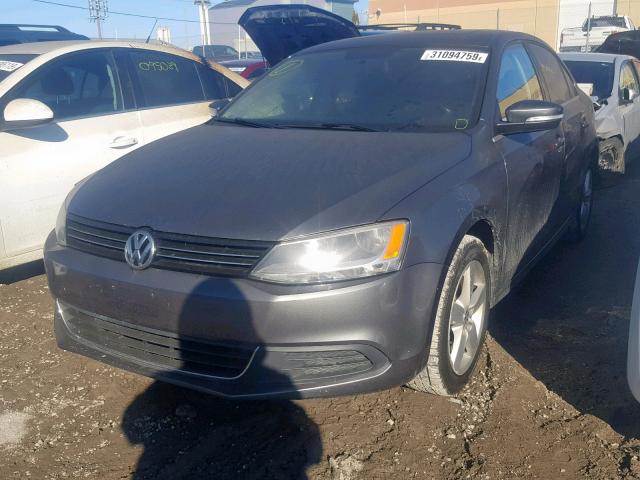 3VWDX7AJ8BM043303 - 2011 VOLKSWAGEN JETTA SE GRAY photo 2