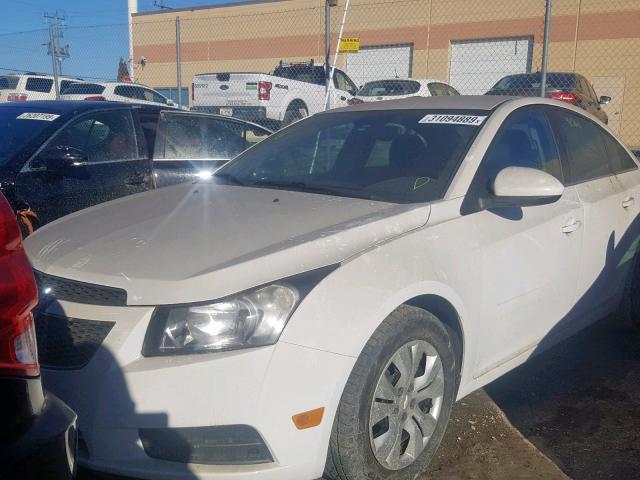 1G1PC5SB5D7197660 - 2013 CHEVROLET CRUZE LT WHITE photo 2