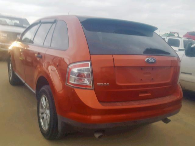 2FMDK36CX8BA89743 - 2008 FORD EDGE SE ORANGE photo 3