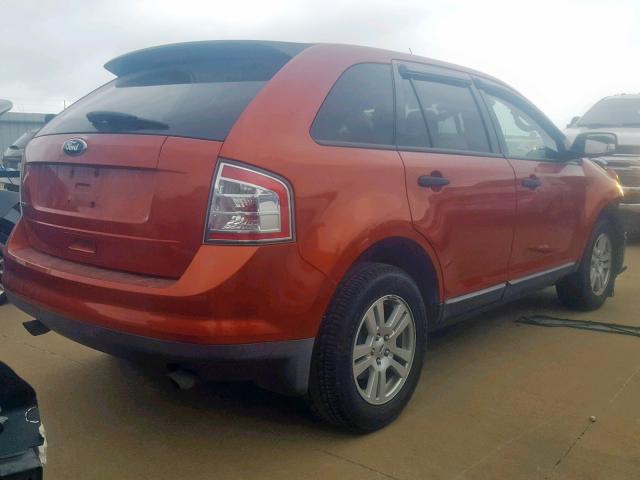 2FMDK36CX8BA89743 - 2008 FORD EDGE SE ORANGE photo 4