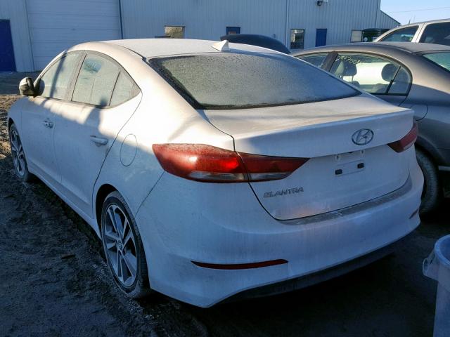 KMHD84LF7JU479704 - 2018 HYUNDAI ELANTRA SE WHITE photo 3