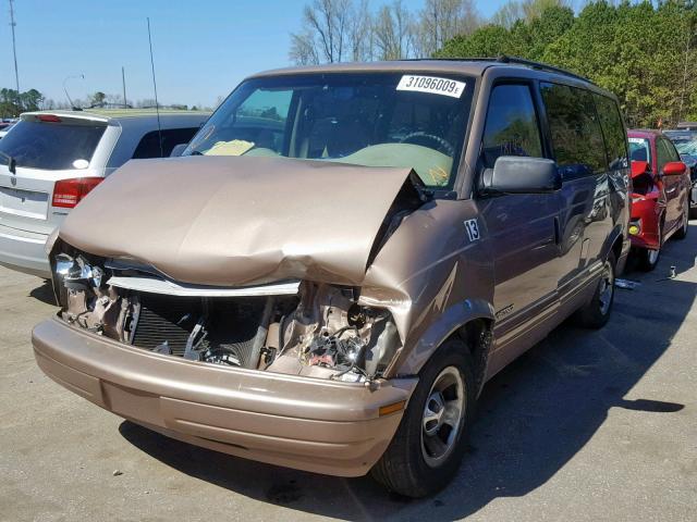 1GNDM19W81B129250 - 2001 CHEVROLET ASTRO GOLD photo 2