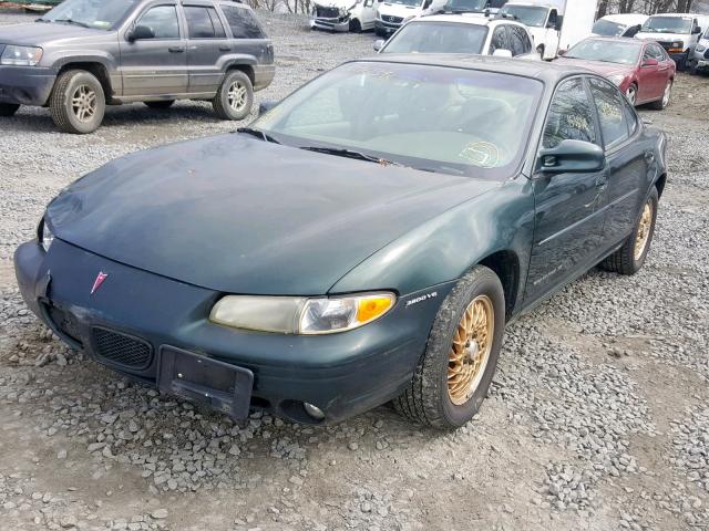 1G2WJ52K5WF214169 - 1998 PONTIAC GRAND PRIX GREEN photo 2
