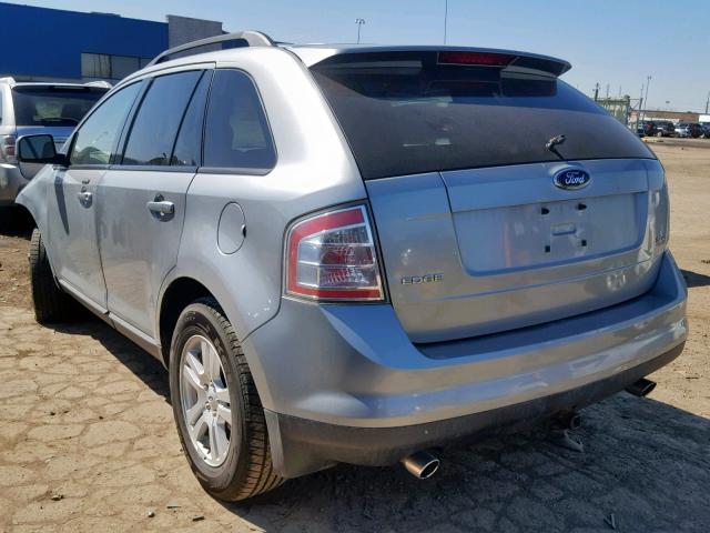 2FMDK38CX7BB29248 - 2007 FORD EDGE SEL SILVER photo 3