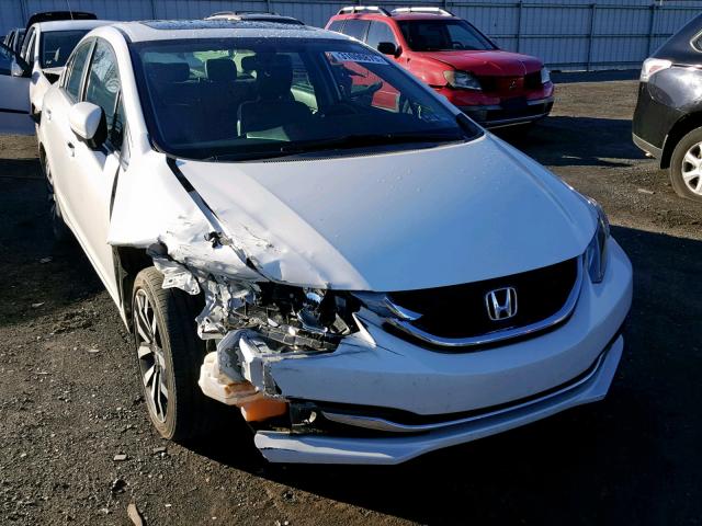 19XFB2F97EE224600 - 2014 HONDA CIVIC EXL WHITE photo 1