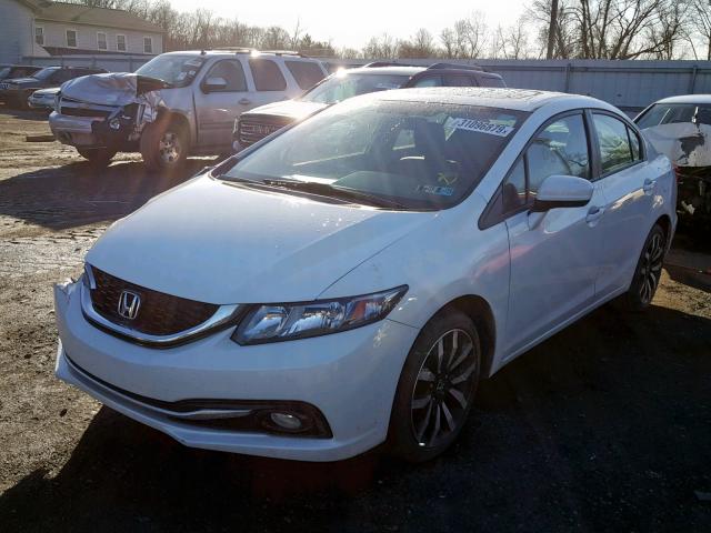 19XFB2F97EE224600 - 2014 HONDA CIVIC EXL WHITE photo 2