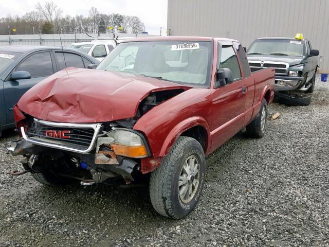 1GTDT19X138248858 - 2003 GMC SONOMA RED photo 2