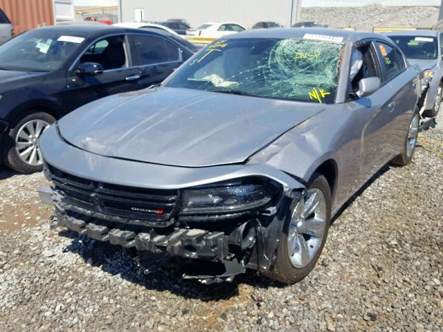 2C3CDXHG2HH523320 - 2017 DODGE CHARGER SX SILVER photo 2