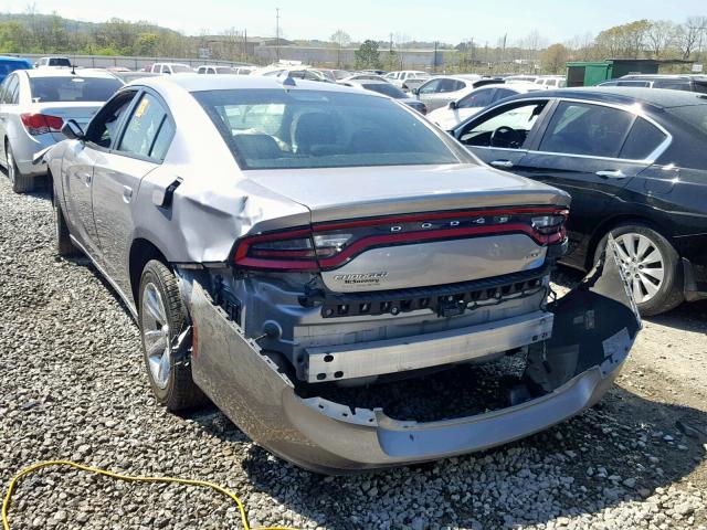 2C3CDXHG2HH523320 - 2017 DODGE CHARGER SX SILVER photo 3