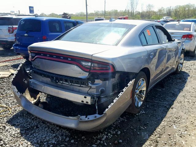 2C3CDXHG2HH523320 - 2017 DODGE CHARGER SX SILVER photo 4