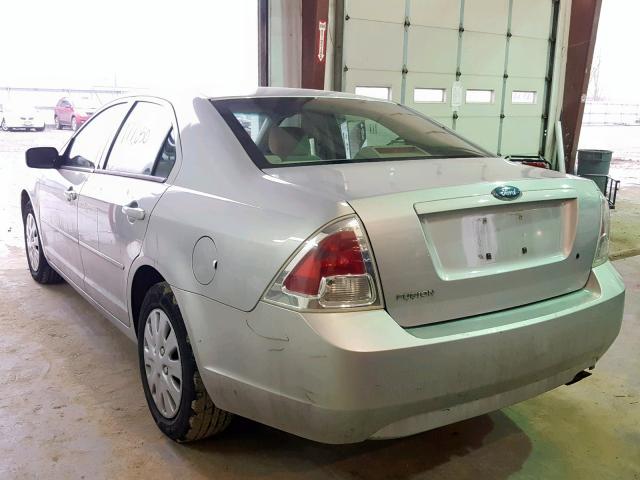 3FAFP06Z76R141335 - 2006 FORD FUSION S SILVER photo 3