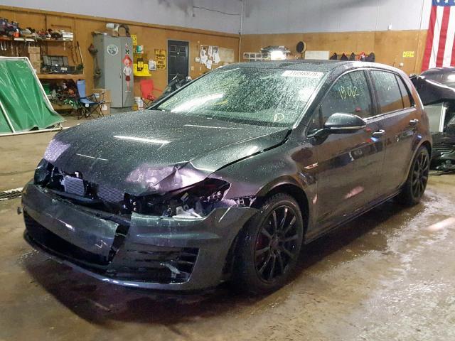 3VW447AU4HM020645 - 2017 VOLKSWAGEN GTI S/SE GRAY photo 2