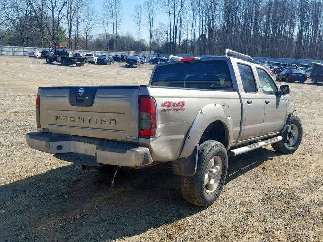 1N6ED29YX2C376122 - 2002 NISSAN FRONTIER C GRAY photo 4