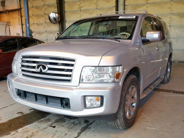 5N3AA08C46N803988 - 2006 INFINITI QX56 SILVER photo 2