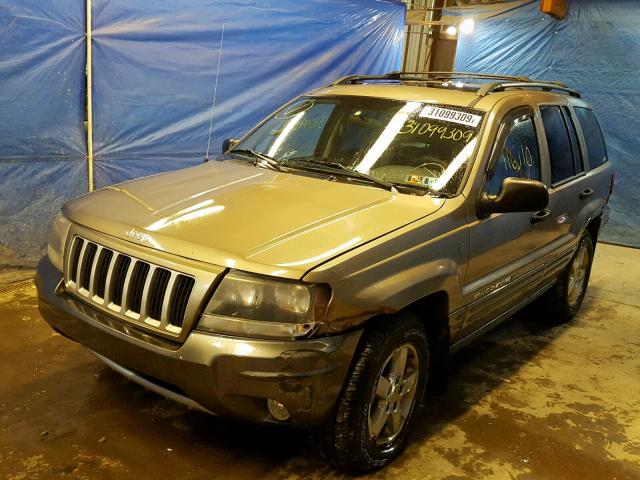 1J4GW48S74C424882 - 2004 JEEP GRAND CHER TAN photo 2