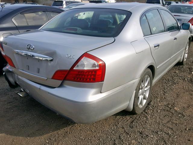 JNKBF01A35M100560 - 2005 INFINITI Q45 SILVER photo 4