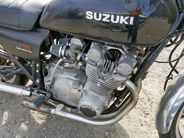 GS750E23039 - 1978 SUZUKI MOTORCYCLE BLACK photo 7