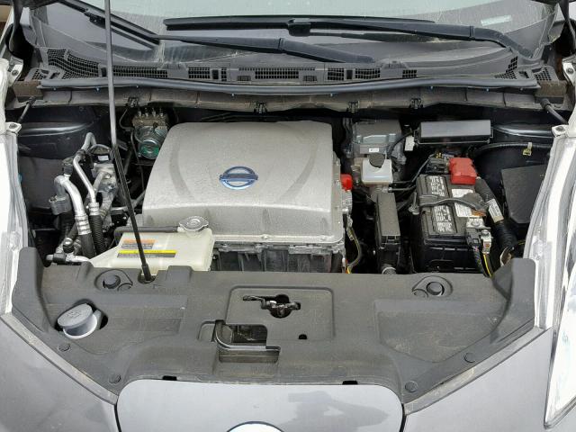 1N4AZ0CP1EC332477 - 2014 NISSAN LEAF S GRAY photo 7