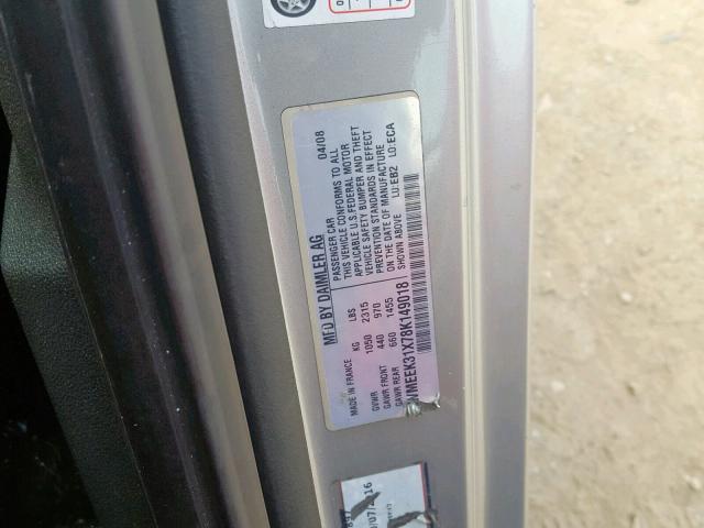 WMEEK31X78K149018 - 2008 SMART FORTWO PAS 黑色 照片 10