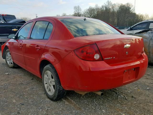 1G1AL55F067750495 - 2006 CHEVROLET COBALT LT RED photo 3