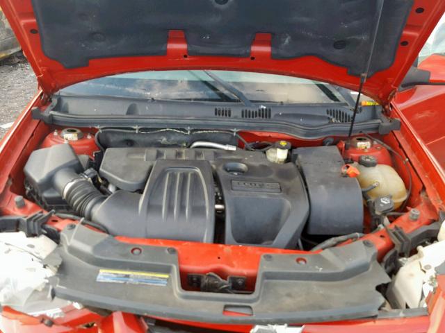 1G1AL55F067750495 - 2006 CHEVROLET COBALT LT RED photo 7