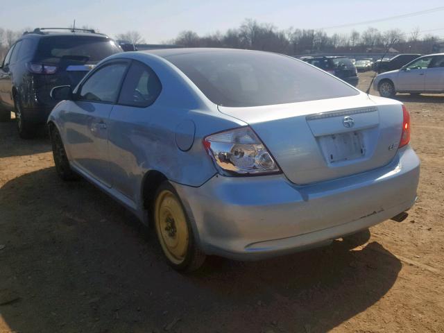 JTKDE177260083993 - 2006 TOYOTA SCION TC ლურჯი ფოტო 3