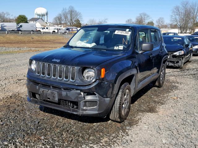 ZACCJBAT0GPD09678 - 2016 JEEP RENEGADE S 黑色 照片 2