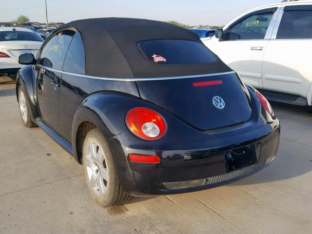 3VWRG31Y37M408232 - 2007 VOLKSWAGEN NEW BEETLE أسود صورة 3