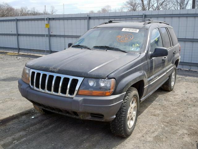 1J4GW48S01C626362 - 2001 JEEP GRAND CHER BLACK photo 2