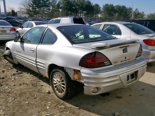 1G2NF12T51M628779 - 2001 PONTIAC GRAND AM S SILVER photo 3