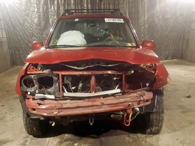 2CNBJ634016912638 - 2001 CHEVROLET TRACKER LT RED photo 9