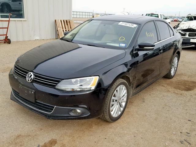 3VWLL7AJ9DM406850 - 2013 VOLKSWAGEN JETTA TDI BLACK photo 2