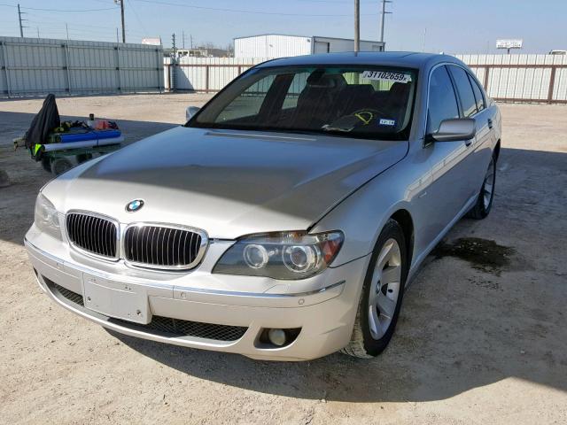 WBAHL83537DT10014 - 2007 BMW 750 SILVER photo 2