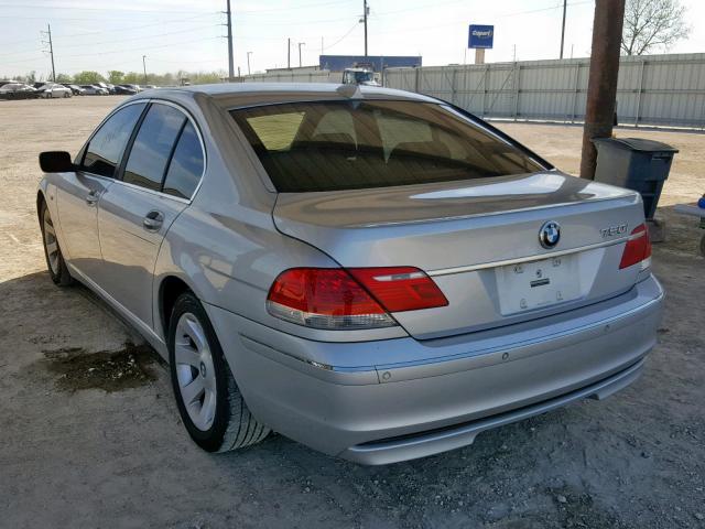 WBAHL83537DT10014 - 2007 BMW 750 SILVER photo 3