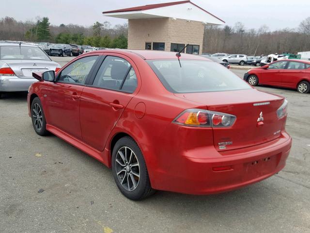 JA32V2FW2HU002112 - 2017 MITSUBISHI LANCER ES RED photo 3